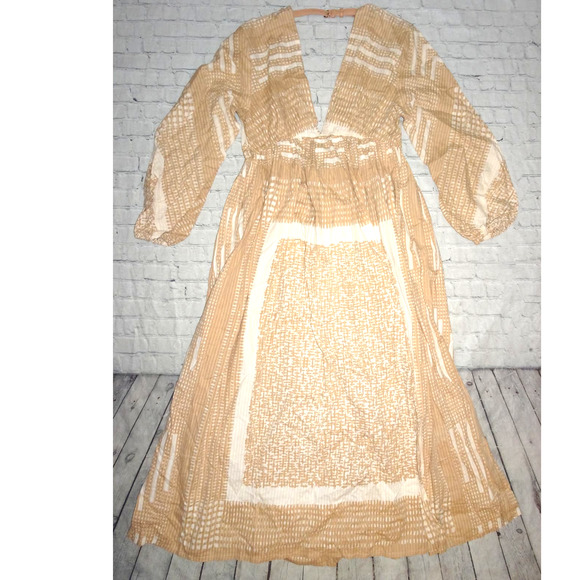 Jonny Cota Studio Poet Maxi Dress, Beige, XXL - Picture 3 of 11